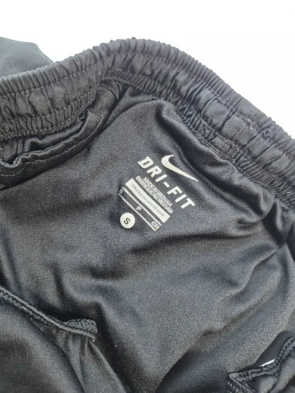Nike Dri-FIT Womens Running Shorts Sz S Black Lined Drawstring Waist
